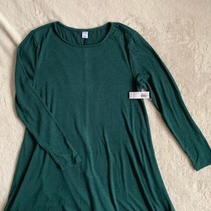 NWT Old Navy Green Long Sleeve Dress